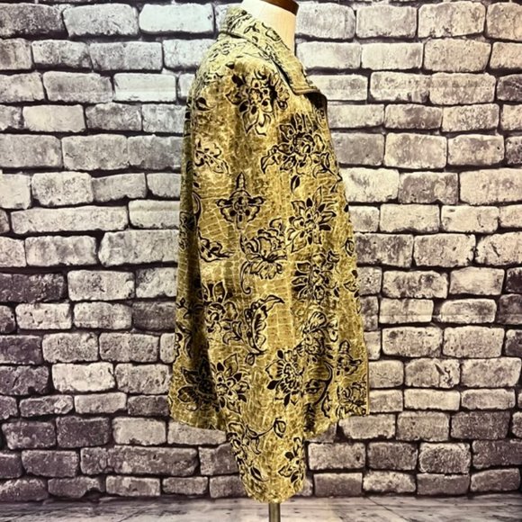 Chico's Zenergy Brown & Beige Long Sleeve Zip Closure Jacket Size XL - Picture 7 of 9